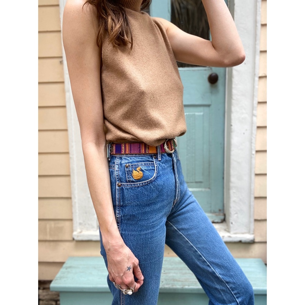Vintage cashmere sleeveless sweater - Picture 3 of 5
